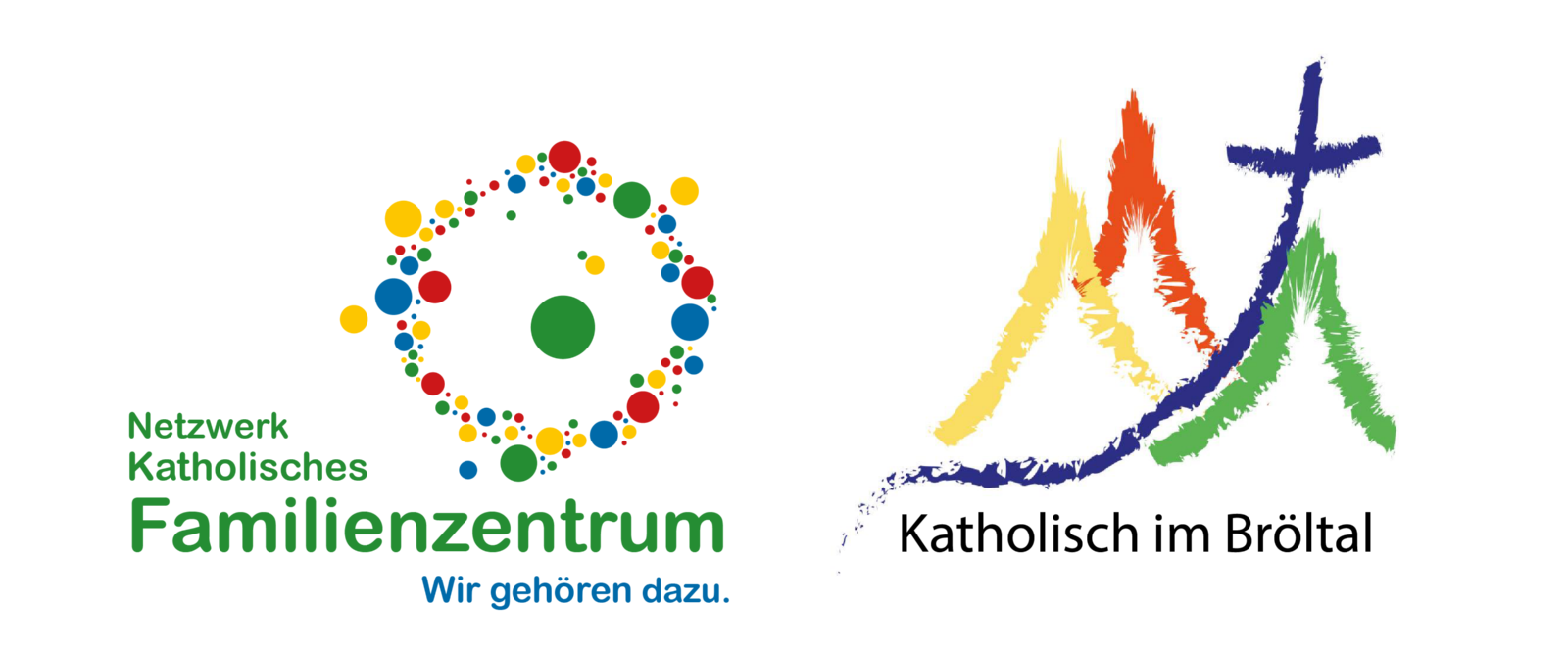 Katholisches Familienzentrum Bröltal und Katholisch im Bröltal (Kombination von zwei Logos)