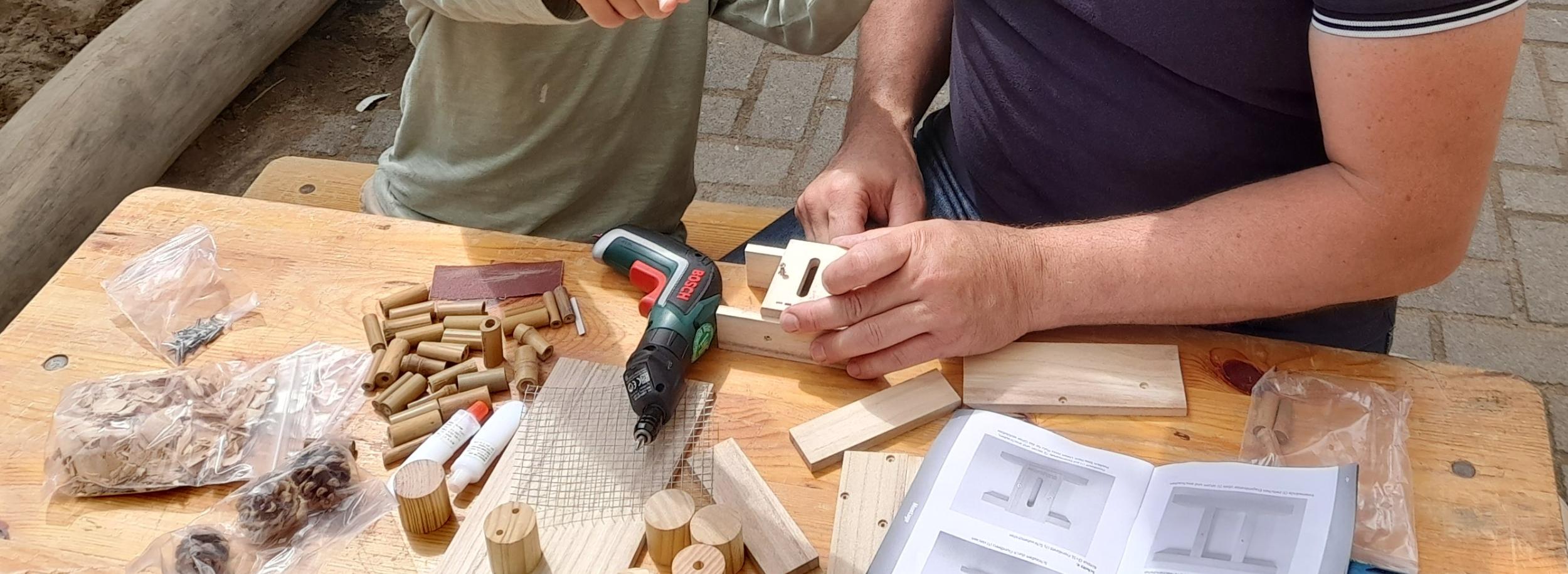 Wir bauen ein Insektenhotel