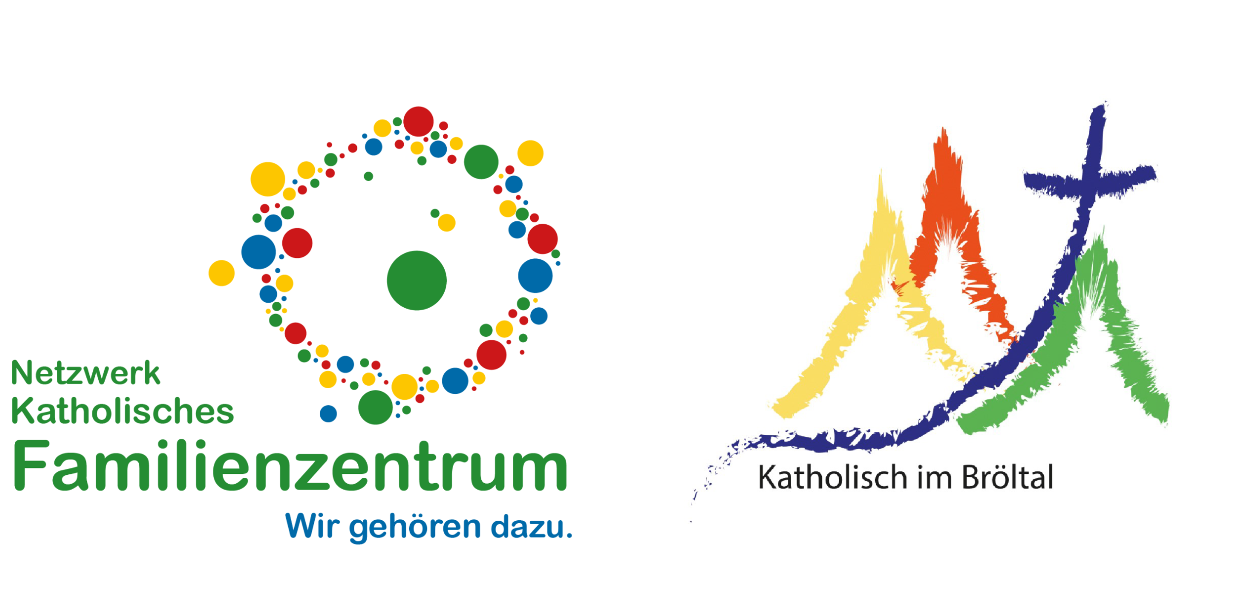 Katholisches Familienzentrum Bröltal und Katholisch im Bröltal (Kombination von zwei Logos)