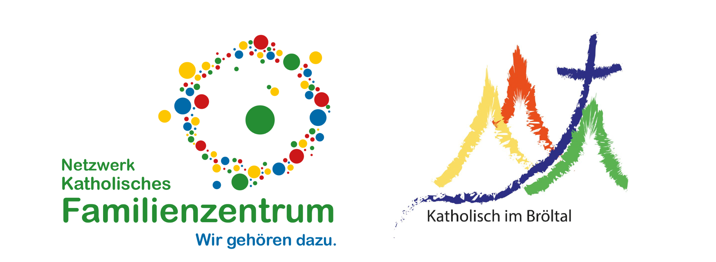 Katholisches Familienzentrum Bröltal und Katholisch im Bröltal (Kombination von zwei Logos)