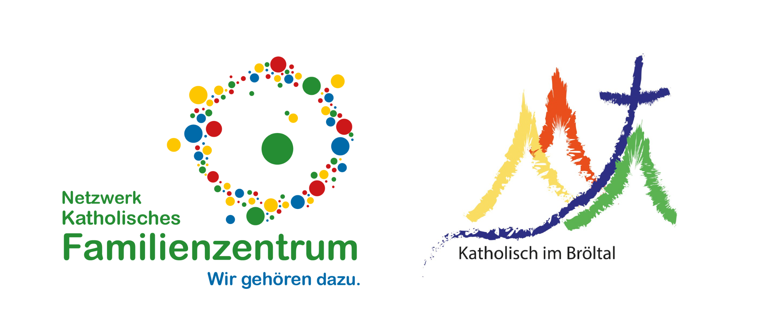 Katholisches Familienzentrum Bröltal und Katholisch im Bröltal (Kombination von zwei Logos)